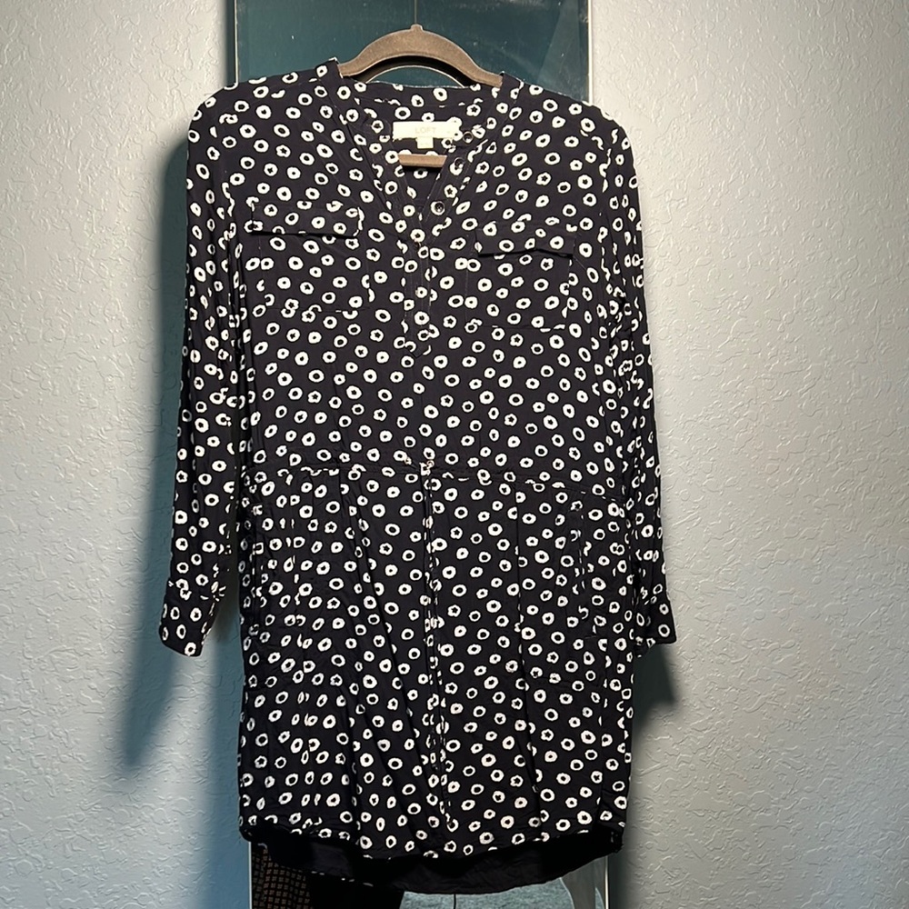 Loft Navy Blue Dress. Size 2 Petite
